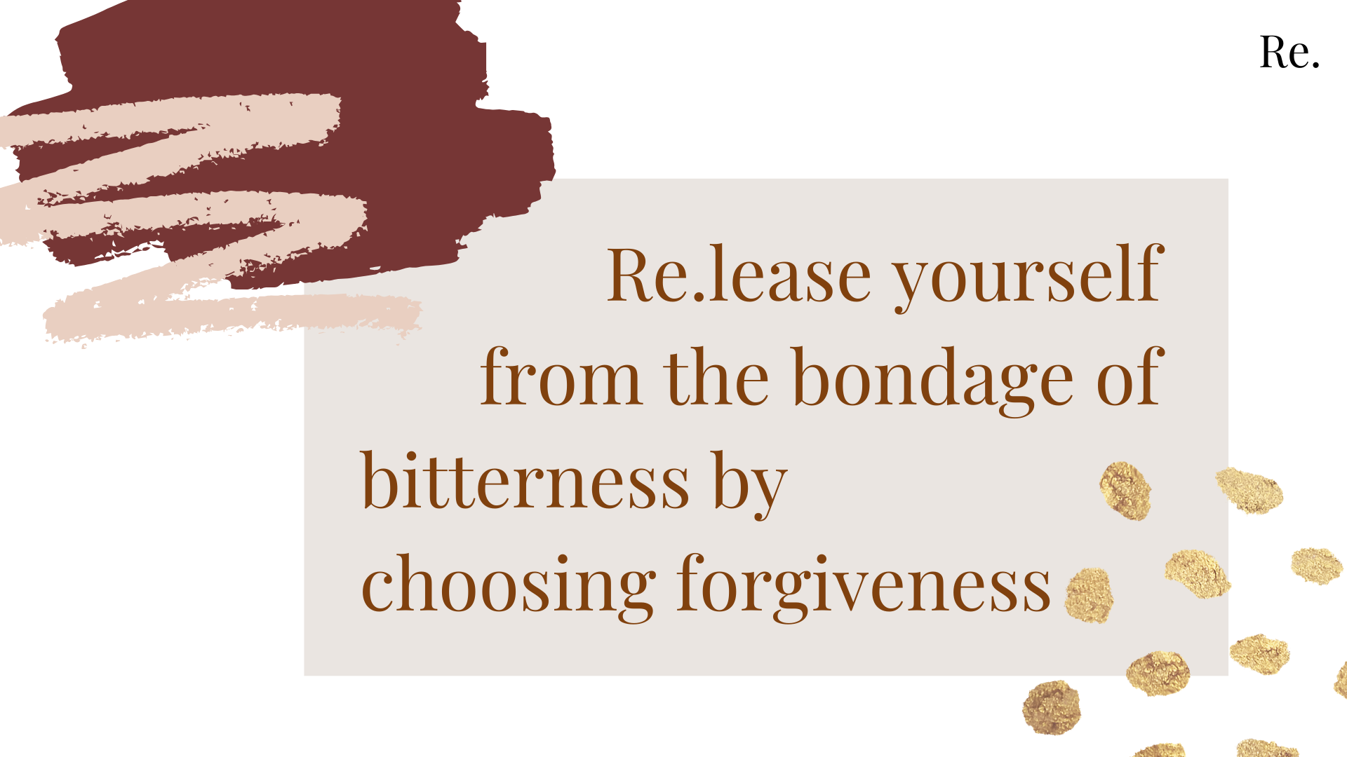 Forgiveness is a Journey, not a Resolution - Re.defined